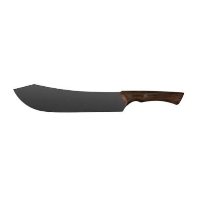 Faca para Carne Churrasco Black com Lâmina de Aço Inox Escurecido e Cabo de Madeira 10 Polegadas