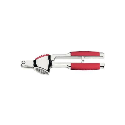 Espremedor de Alho Utilità Cromado com Cabo ABS Vermelho para Cozinha Tramontina