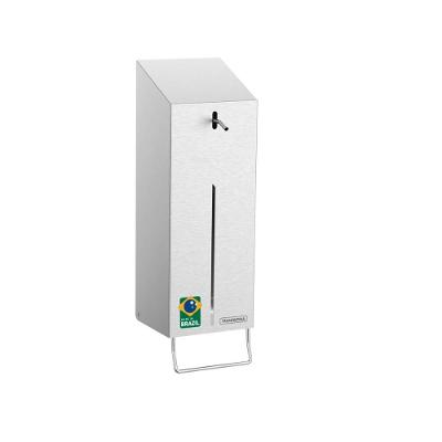 Dispenser Sabão Ou Álcool Empresarial Acionamento Manual Scotch Brite Inox Tramontina 1L