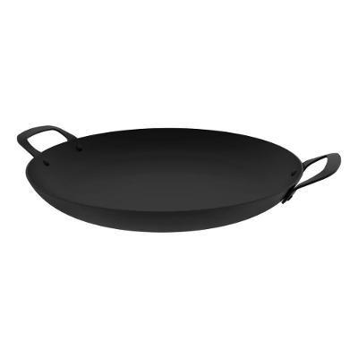 Disco Churrasco Black para Selar Carnes em Aço Carbono Nitrocarbonetado com Alças Rebitadas Preto