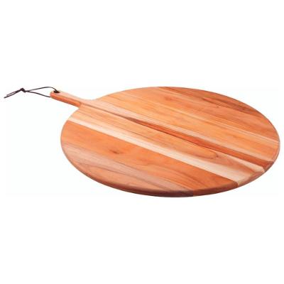 Tábua Redonda para Pizza Provence em Madeira Teca com Acabamento em Óleo Mineral Natural Tramontina