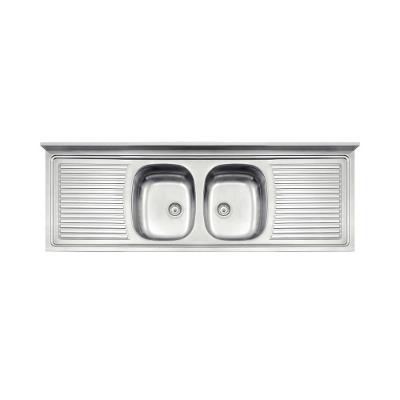 Cuba de Apoio Ribon 2c 34 Retangular Aço Inox Polido Inox Tramontina 55CM 180X55CM