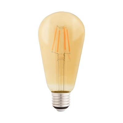 Lâmpada LED ST64 com Filamento e Acendimento Instantâneo Amarelo Tramontina 4W 2200K Bivolt