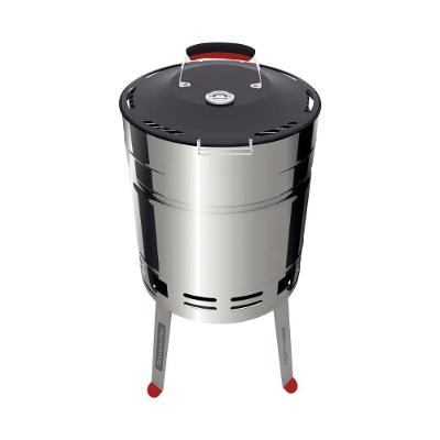 Churrasqueira a Carvão Portátil em Aço Inox com Bandeja Tramontina TCP 400
