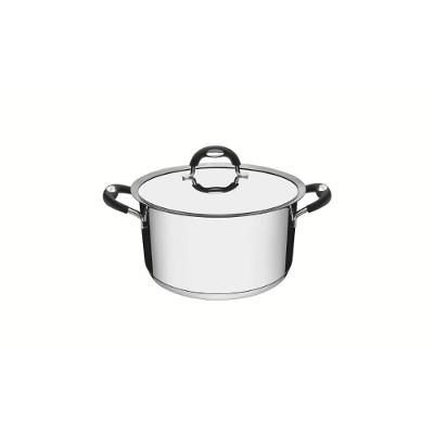 Caçarola Duo Silicone em Aço Inox 16CM 1,8L Fundo Triplo Tramontina