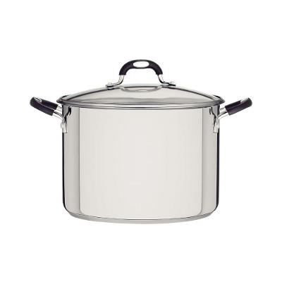 Caldeirão Astro Aço Inox com Tampa de Vidro 30CM 20,8L Fundo Triplo Tramontina