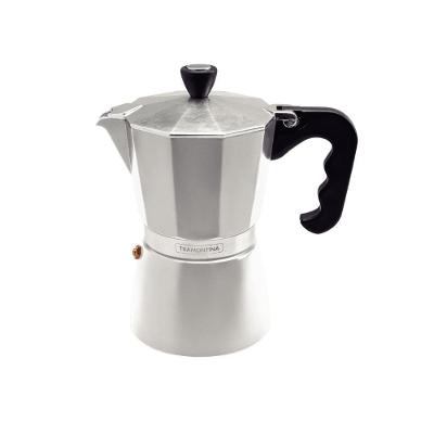 Cafeteira Expresso Italiana Tramontina Alumínio 320ML Prata para Fogão a Gás