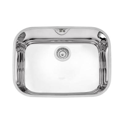 Cuba de Embutir Lavínia 48 BL Retangular Aço Inox Alto Brilho Prata Tramontina 34CM