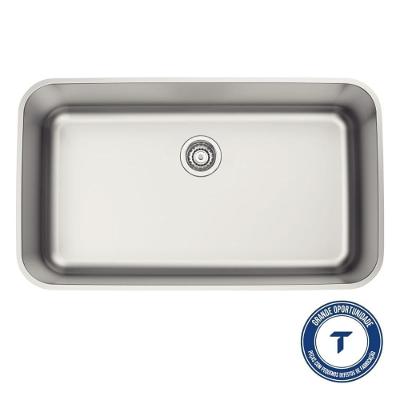 Cuba de Embutir Dora 70 BL Retangular Aço Inox Acetinado Prata Tramontina 50L