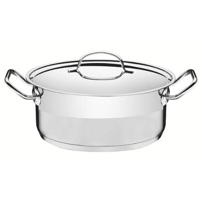 Caçarola Rasa Professional Aço Inox 28CM Fundo Triplo Tramontina 7,1L