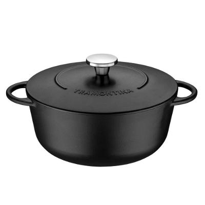 Caçarola Trento em Ferro Esmaltado Antiaderente Starflon Excellent 28CM 6L Tramontina