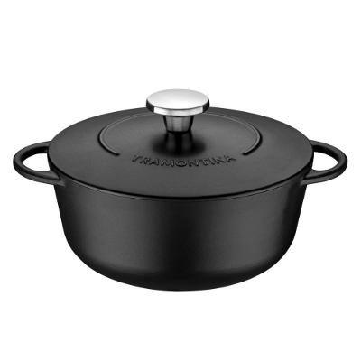 Caçarola Trento em Ferro Esmaltado Antiaderente Starflon Excellent 24CM 4L Tramontina