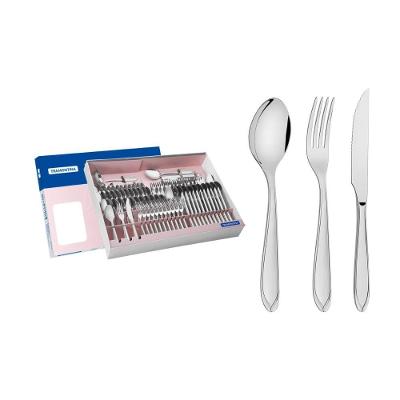 Faqueiro Laguna 91 Peças Aço Inox Espelhado para Mesa Prata Tramontina
