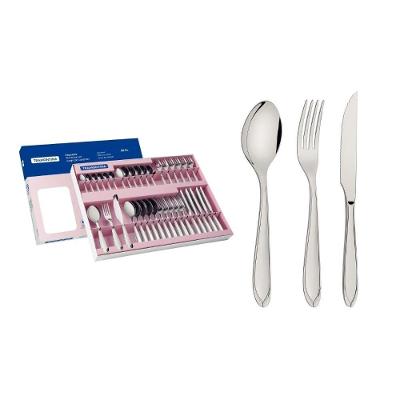Faqueiro Laguna 36 Peças Aço Inox Polido para Mesa Prata Tramontina