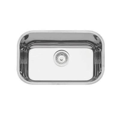 Cuba de Embutir Lavínia Prime Retangular Aço Inox Alto Brilho com Válvula Tramontina 30CM