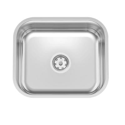 Cuba de Embutir Lavínia 40 Bl Standard Retangular Aço Inox Polido com Válvula Prata Tramontina