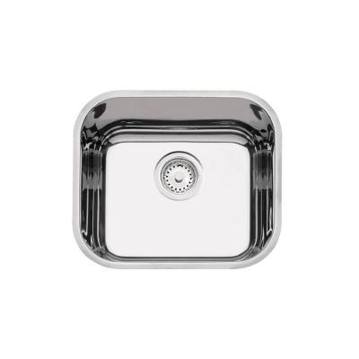 Cuba de Embutir Lavínia 40 BL Prime Retangular Aço Inox Alto Brilho Prata Tramontina 34CM