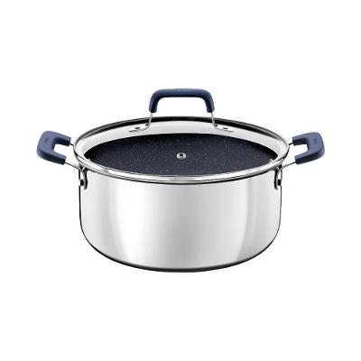 Caçarola Tramontina Romagna Aço Inox Cerâmico Black Stone 24CM 5,24L