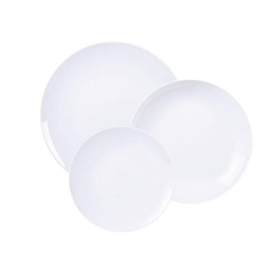 Conjunto de Pratos Sophia 12 Peças Porcelana Liso Branco Tramontina