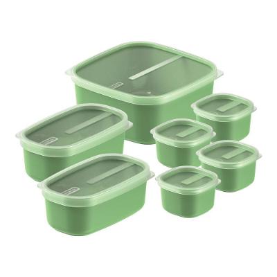 Jogo de Potes Mixcolor Armazenamento em Polipropileno para Cozinha Verde Sálvia Tramontina 34L
