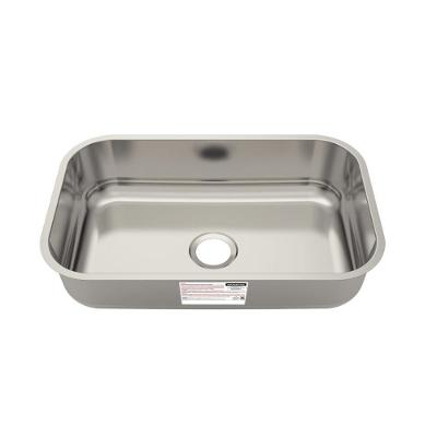 Cuba de Embutir Basic 56 BL Standard Retangular Aço Inox Polido Prata Tramontina 56CM