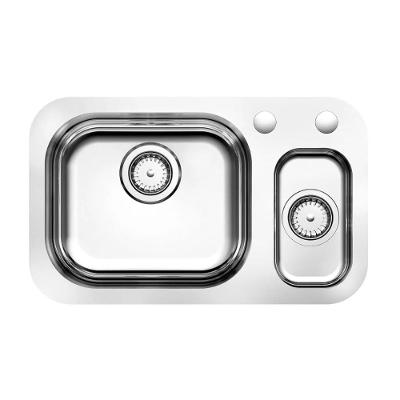 Cuba de Embutir Lift Retangular Aço Inox Alto Brilho Prata Docol 59,5x34x18CM