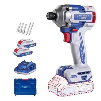 Parafusadeira de Impacto Tramontina 42302122 com 2 Baterias 20V 2,0Ah e Carregador e Maleta 200W