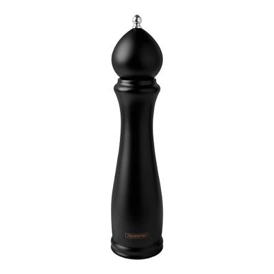 Moedor Tramontina Black para Pimenta e Sal em Cerâmica com Recipiente de Madeira Preto
