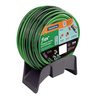 Mangueira para Jardim Flex 4 Camadas com Acessórios Verde Tramontina 20M