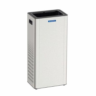 Lixeira Sassari 65L Aço Inox Abertura Manual sem Tampa Inox Tramontina