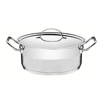 Caçarola Rasa Professional Aço Inox Escovado 24CM Fundo Triplo Tramontina 47L