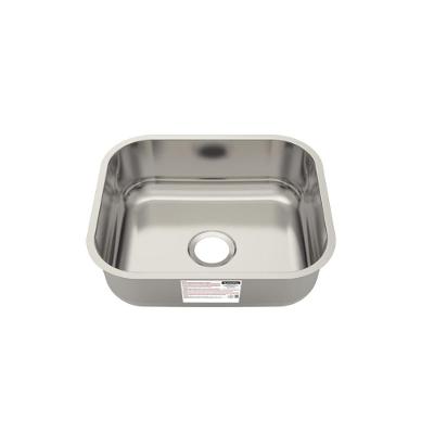 Cuba de Embutir Basic 40 BL Standard Retangular Aço Inox Polido Prata Tramontina 34CM