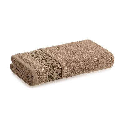 Toalha de Rosto Abrantes 48x80CM 100% Algodão 350g-m² Macia Marrom Karsten