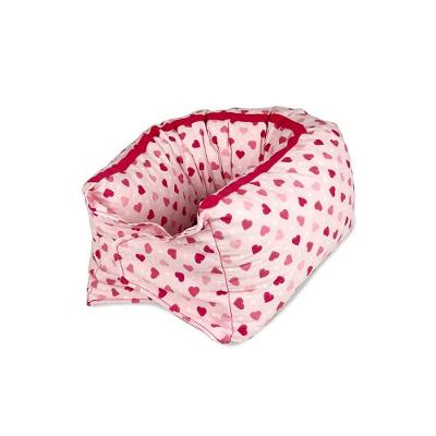 Almofada Cervical Neck Pillow Látex em Flocos Suporte Pescoço Vermelho Latex Foam