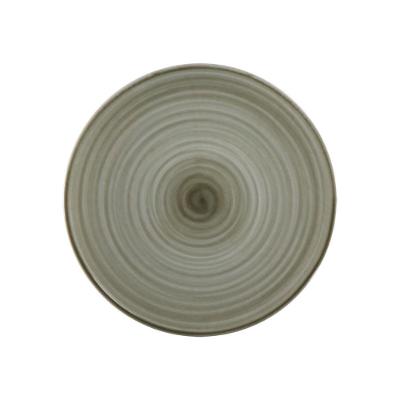 Prato Raso Paraty Porcelana para Uso Diário Verde 25CM Tramontina