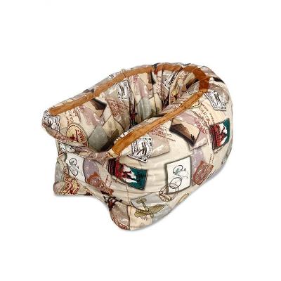 Almofada Cervical Neck Pillow em Látex em Flocos Suporte Café Latex Foam