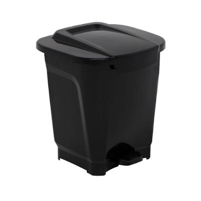 Lixeira T-Force 25L Polipropileno Abertura com Pedal Preto Tramontina