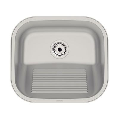 Tanque Hera Compact 19L de Sobrepor Aço Inox Acetinado Prata Tramontina 35CM