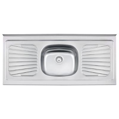 Cuba de Apoio New Raggi 40 Retangular Aço Inox Polido Inox Tramontina 120CM 13L