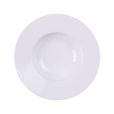 Prato Pasta Paola 1 Peça Porcelana Tradicional Uso Diário Branco Tramontina 27CM