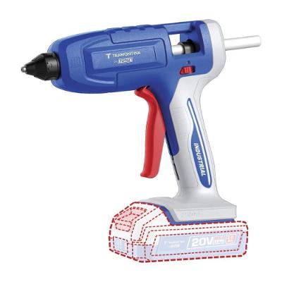 Pistola de Cola Quente 42314005 20V com Aquecimento Rápido Azul Tramontina 3 BASTÕES de COLA