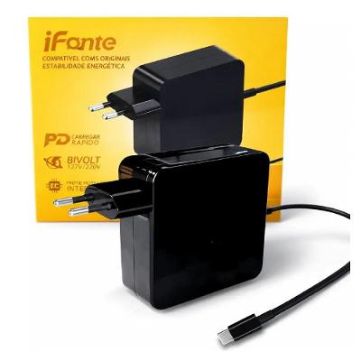Carregador para Notebook IF-PD65 65W Type-C Preto Ifonte 65W
