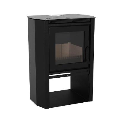 Calefator Confort Grande com Dupla Combustão Preto Fornos Pinhal 72CM