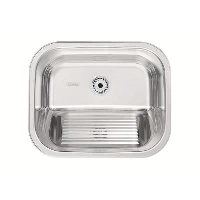 Tanque Hera 34L Apoio Aço Inox com Esfregador Prata Tramontina