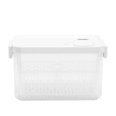 Pote Organizador Tramontina Organizzare com Controle de Umidade Plástico Transparente 2,8L
