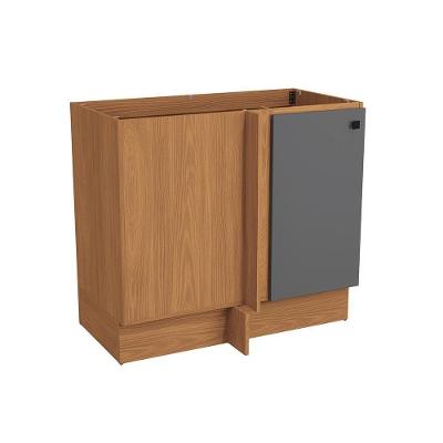 Balcão Pixel 1 Porta MDP 98CM Tapajós e Cinza Sagrado Kappesberg