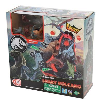 Jogo de Habilidade Vulcão Instável com Erupção Surpresa 8 Dinossauros Epoch 7509