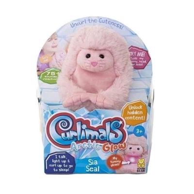 Pelúcia Sia a Foca com Sensores Táteis e Brilho Especial Branco Fun