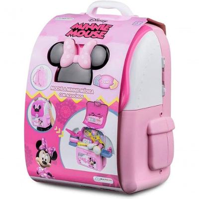 Mochila Médica BR1297 com Acessórios Minnie Disney Roxo Multikids 14P