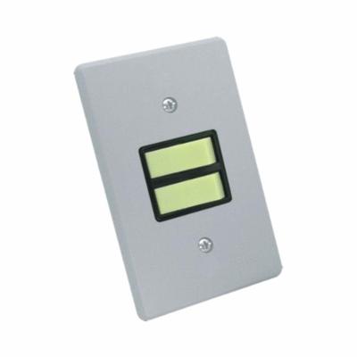 Interruptor 2 Teclas Paralelas 1801.006 com Placa Cinza 10A 220V Radial